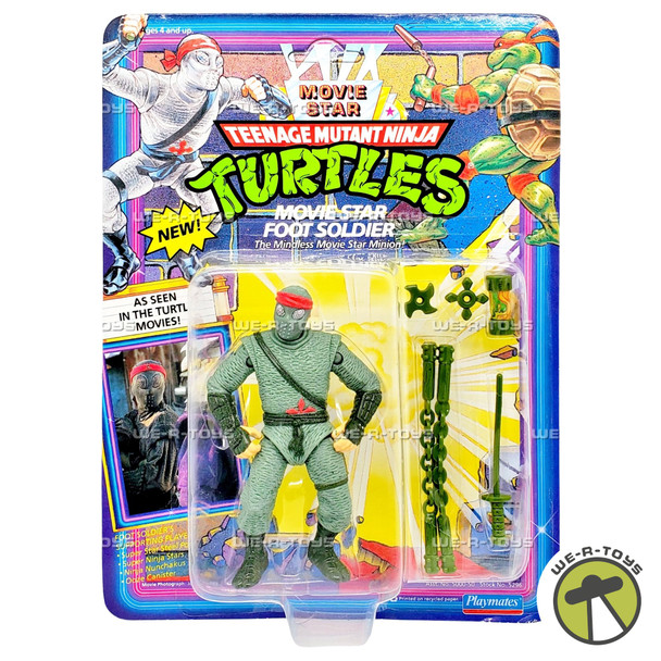 Teenage Mutants Ninja Turtle Movie Star Foot Soldier Figure 1992 Playmates 5296