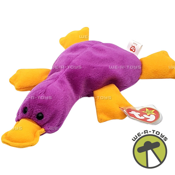 Ty Beanie Babies Patti the Platypus Plush Fuchsia 1993