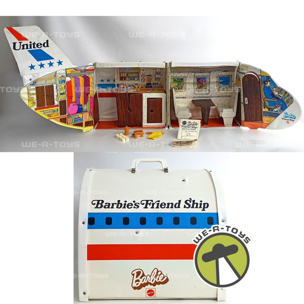 Barbie Friend Ship Airplane Barbie Doll Playset 1973 Mattel #8639-02900