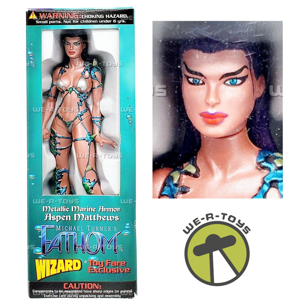 Michael Turner's Fathom Metallic Marine Armor Aspen Matthews Figure 1999 Wizard