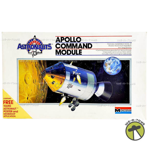 Young Astronauts Apollo Command Module Model Kit 1986 Monogram 05902