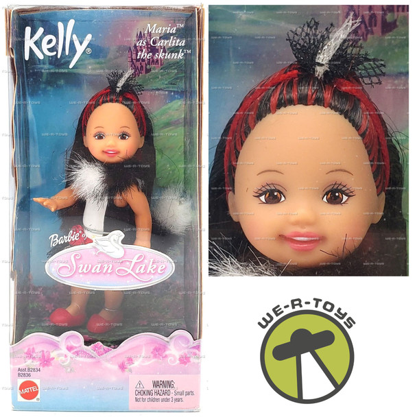 Barbie Kelly Swan Lake Maria as Carlita the Skunk Doll 2003 Mattel #B2836