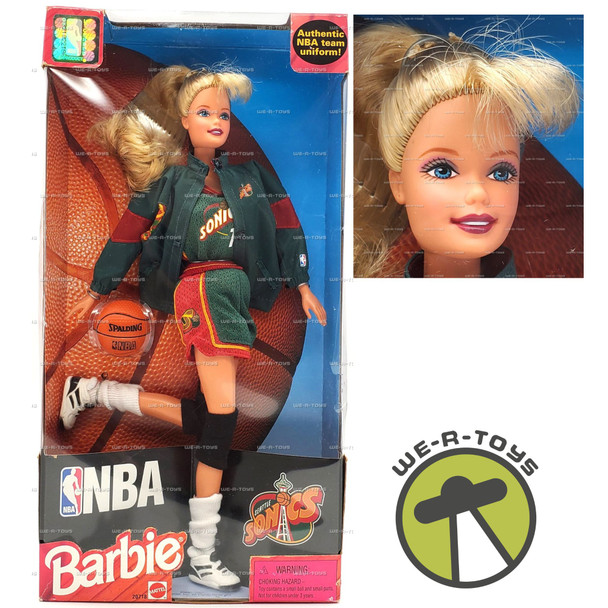 Barbie NBA Seattle Sonics Doll 1998 Mattel 20718