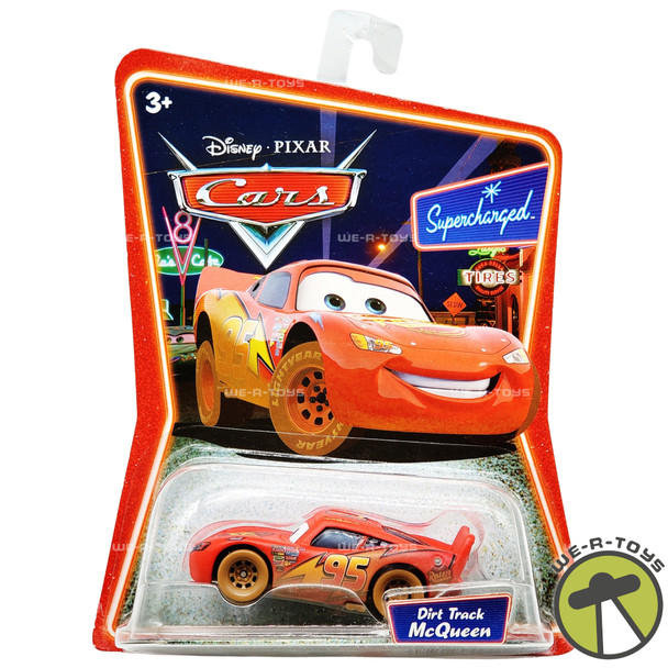 Disney Cars Supercharged Dirt Track Lightning McQueen Diecast Car