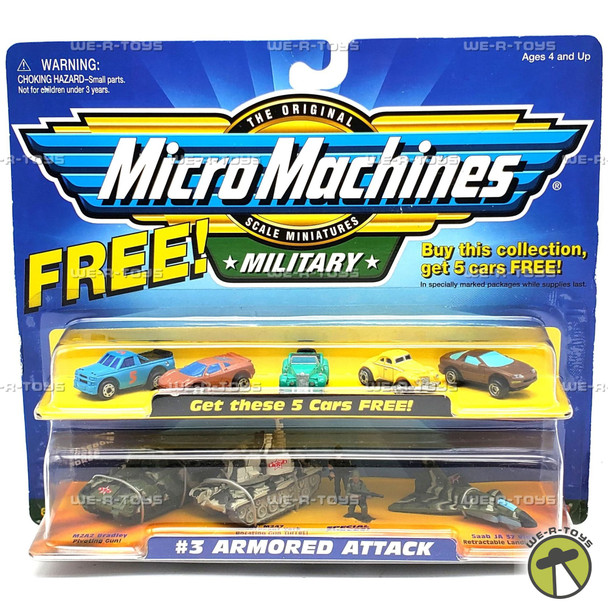 Micro Machines Military #3 Armored Attack Figures & Vehicles 1998 Galoob #65144