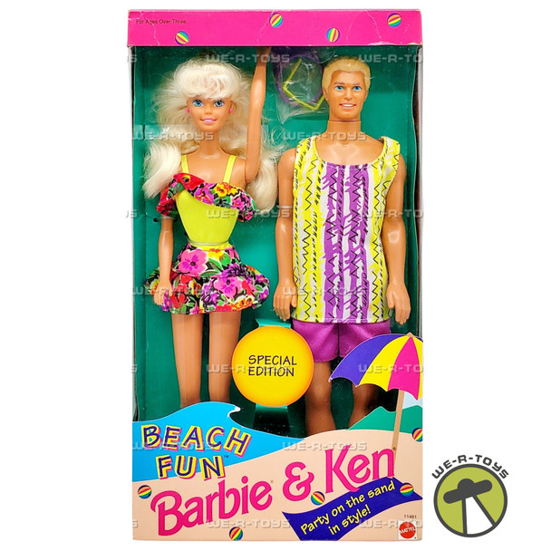 Beach Fun Barbie and Ken Doll Giftset Special Edition 1993 Mattel 11481