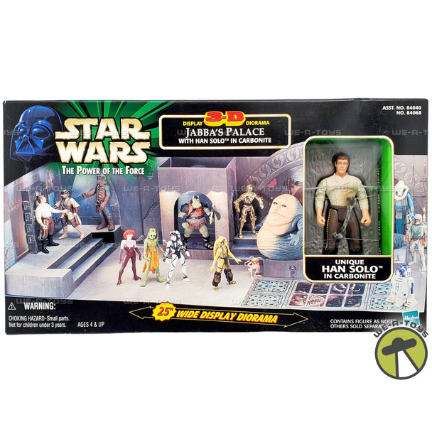 1998 Star Wars PotF Jabbas Palace 3D Diorama Han Solo in Carbonite Action Figure
