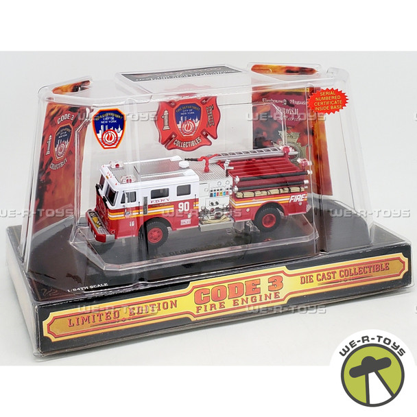 Code 3 FDNY Seagrave Pumper Engine 90 Vehicle 2002 Limited Edition #12304