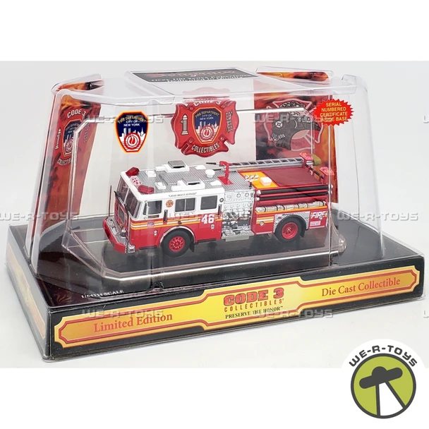 Code 3 FDNY Seagrave Pumper E-46 Vehicle 2003 Limited Edition #12833