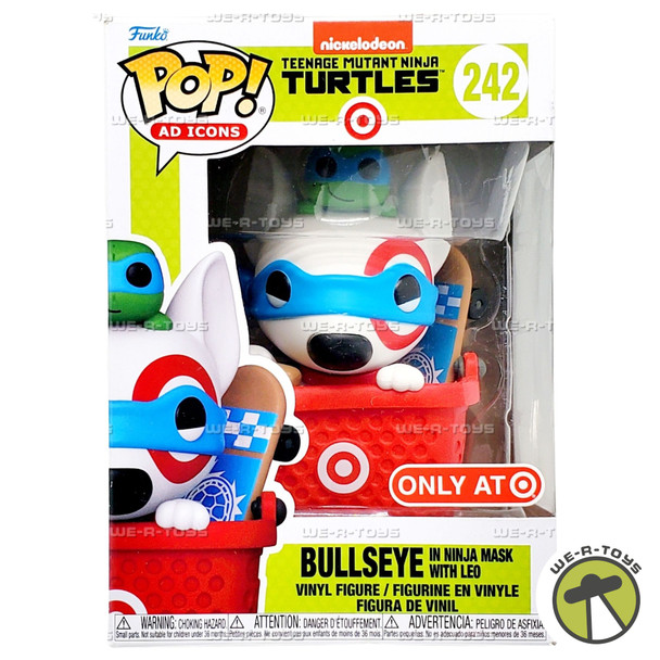 Funko POP Ad Icons TMNT Bullseye in Ninja Mask with Leo 242 Vinyl Figure