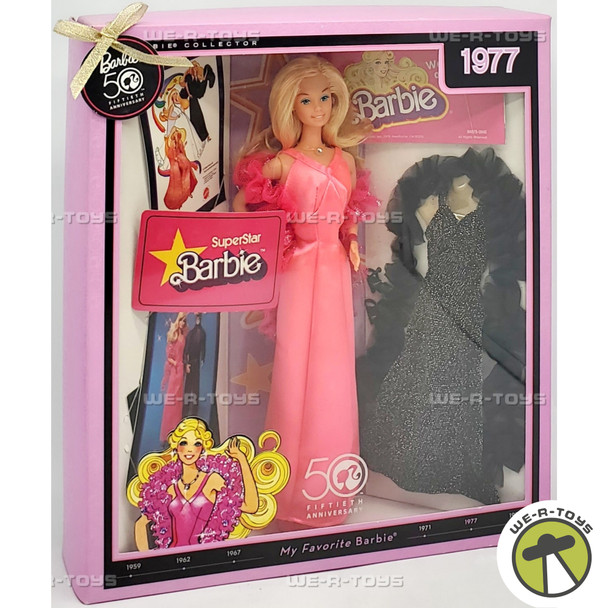 My Favorite Barbie 50th Anniversary 1977 Superstar Barbie Doll N4978