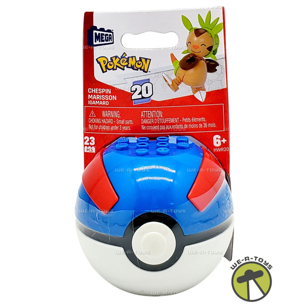 Mega Pokémon Chespin 23 Piece Building Set HWR20