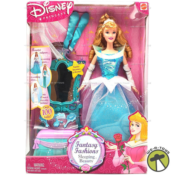 Disney Princess Fantasy Fashions Sleeping Beauty Doll 2002 Mattel #B2473