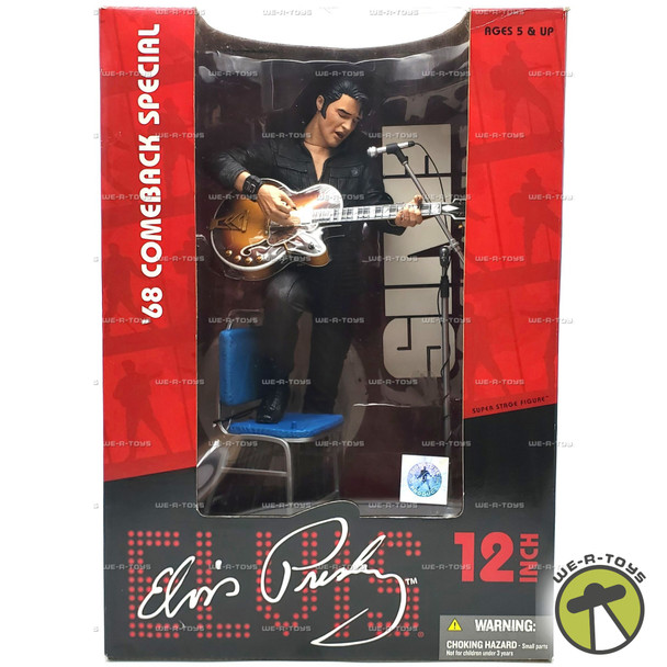 Elvis Presley 68 Comeback Special 12 inch Super Stage Figure 2004 McFarlane Toys