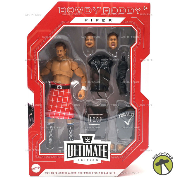 WWE WCW Ultimate Edition Rowdy Roddy Piper 6" Action Figure 2023 Mattel #HVJ31
