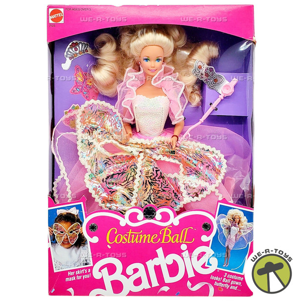 Costume Ball Barbie Doll with 3 Looks 1990 Mattel 7123