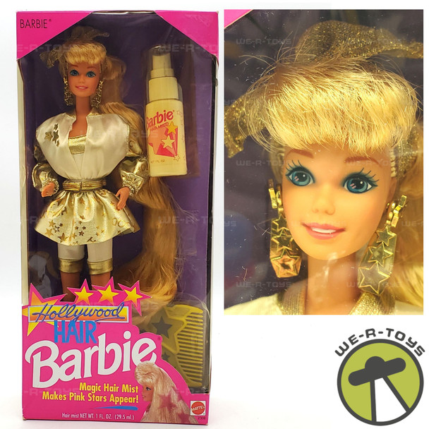 Barbie Hollywood Hair Doll 1992 with Magic Hair Mist Mattel #2308
