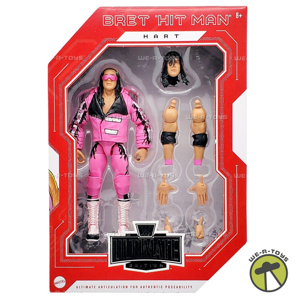 WWE Ultimate Edition Bret Hit Man Hart Action Figure 2022 Mattel HLN20