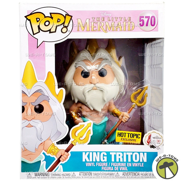 Funko POP Disney The Little Mermaid King Triton 570 Vinyl Figure