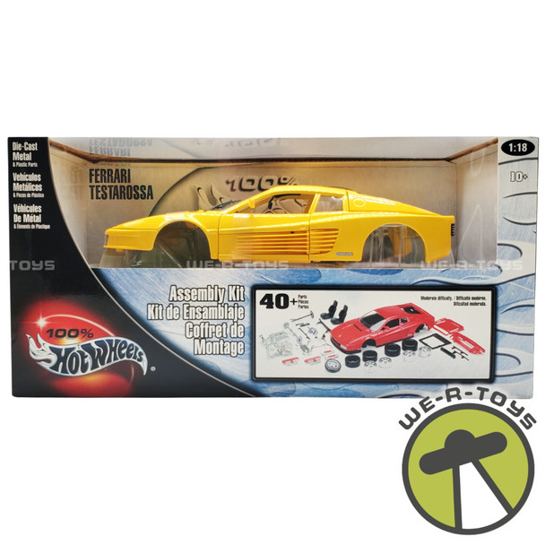 100% Hot Wheels Ferrari Testarossa Assembly Kit 2002 Mattel 56840 NEW