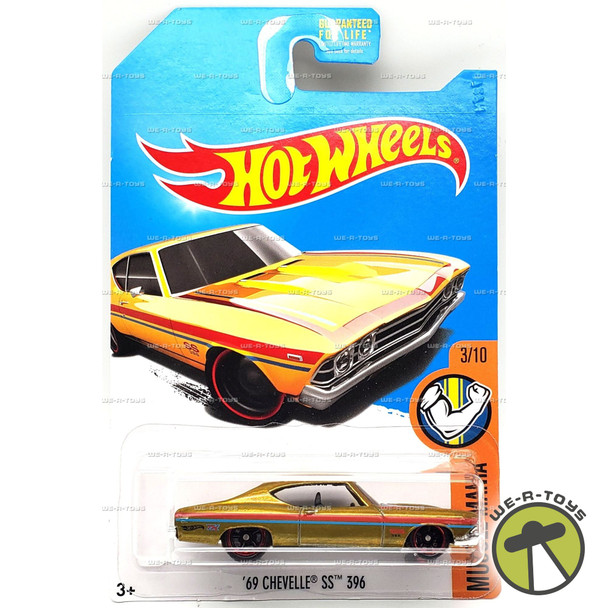 Hot Wheels 69 Chevelle SS 396 Vehicle 3/10 Super Treasure Hunt 2015 Mattel DVC95