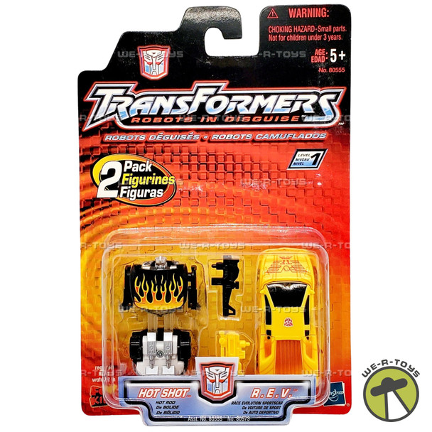 Transformers Robots in Disguise Two-Pack Hot Shot & R.E.V. Action Figures