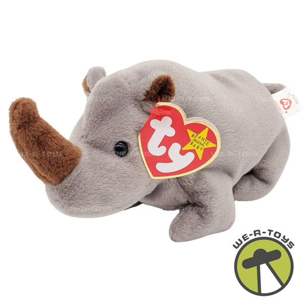 Ty Beanie Babies Spike the Rhino Plush 1996
