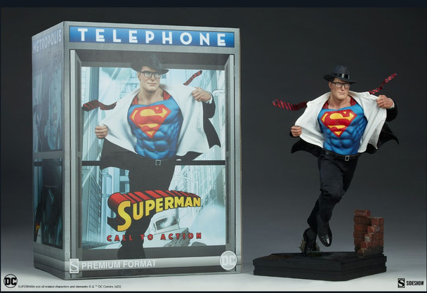 Superman Call to Action Premium Format Figure by Sideshow Collectibles 1:4