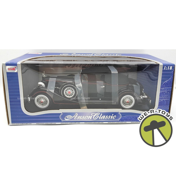 Anson Classic Collection Black 1934 Packard Cabriolet Vehicle 1:18 Scale