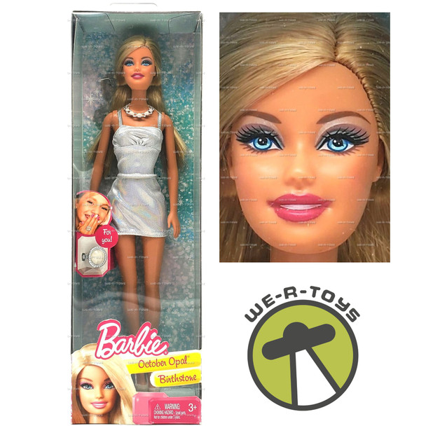Barbie October Opal Birthstone Collection Doll 2010 Mattel #X8607