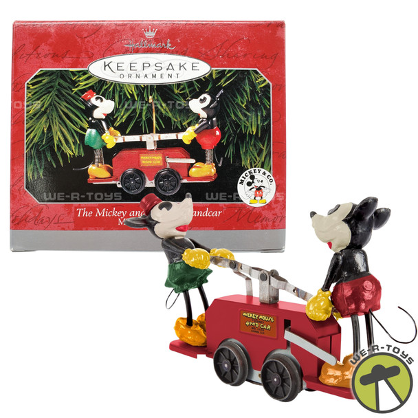 Hallmark Keepsake The Mickey and Minnie Handcar Ornament Mickey & Co. 1998