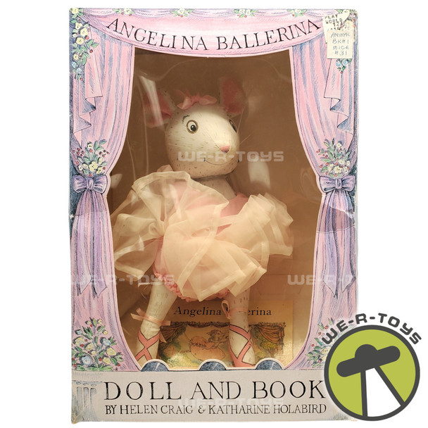 Angelina Ballerina 9" Doll and Book by Determined 1989 NEW
