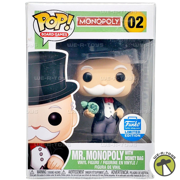 Funko POP Board Games Mr. Monopoly with Money Bag 02 Vinyl Figure