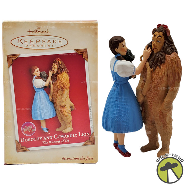 Hallmark Keepsake The Wizard of Oz Dorothy and Cowardly Lion Ornament 2004