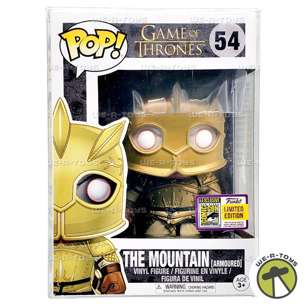 Funko POP Game of Thrones The Mountain Armoured 54 Vinyl Figure SDCC 2017