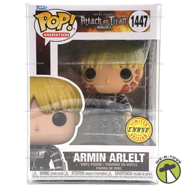 Funko Pop! Animation Attack On Titan 2023 Armin Arlelt Chase Vinyl Figure #1447