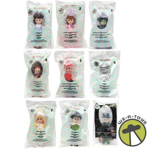 Madame Alexander Lot of 9 Happy Meal Toys Wizard of Oz NEW