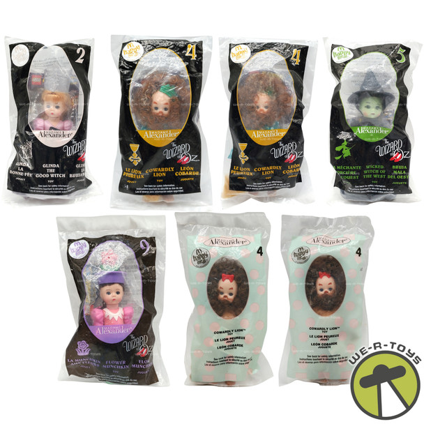 Madame Alexander Lot of 7 Happy Meal Toys Wizard of Oz NEW
