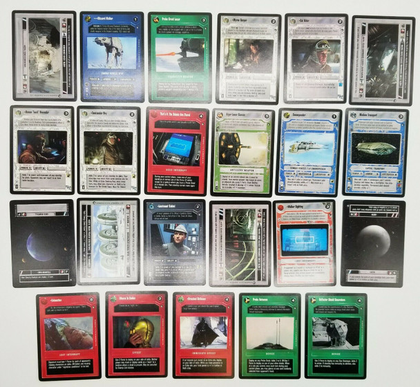 Star Wars CCG Customizable Card Game Hoth Lot of 23 U2 Cards SWCCG Mint