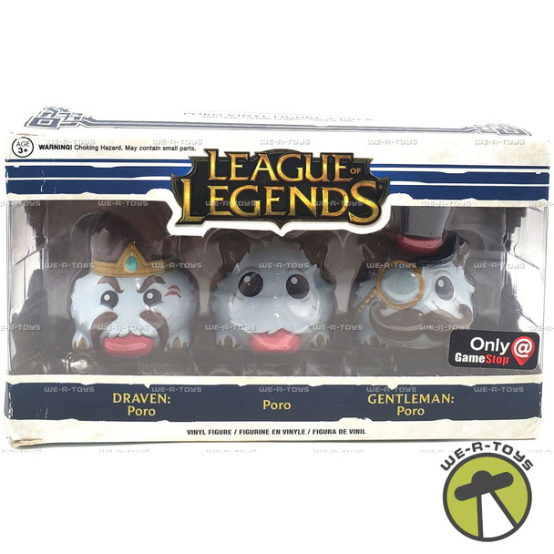 League of Legends GameStop Poro Vinyl Figure 3-Pack 2016 Riot Games #10856