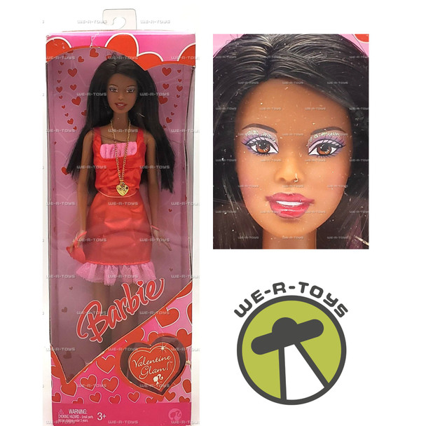 Barbie Valentine Glam African American Doll 2008 Mattel #N8169