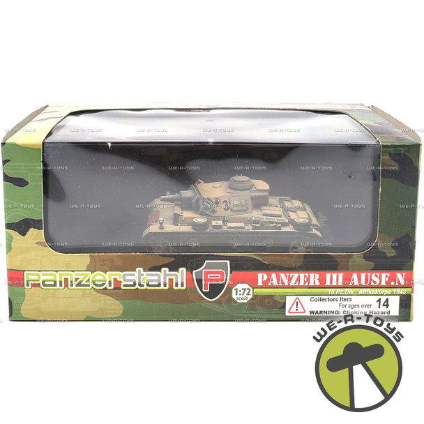 Panzerstahl Panzer III Ausf.N Afrikakorps 1:72 Scale 2011 Vehicle #88028