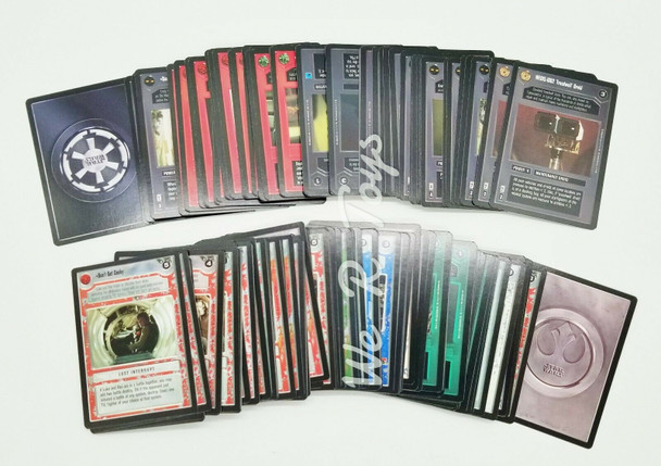 Star Wars CCG Customizable Card Game SWCCG Lot of 177 Premier R1 & R2 Cards Mint