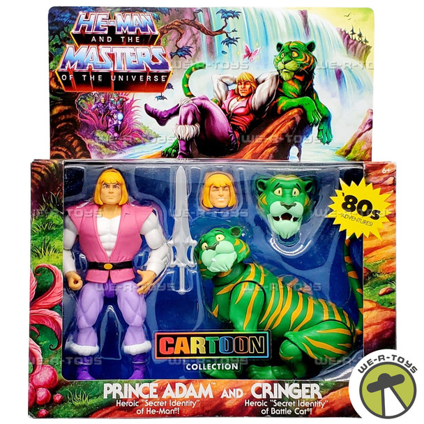 Masters of the Universe Prince Adam & Cringer Cartoon Collection Action Figures