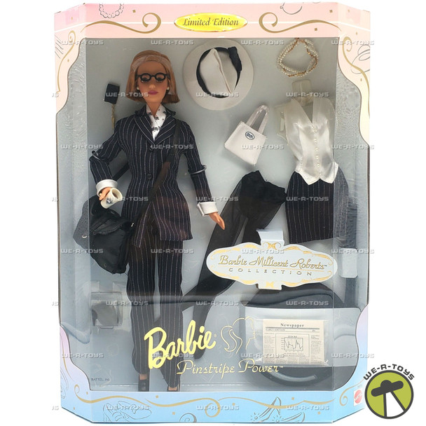 Barbie Millicent Roberts Pinstripe Power Doll and Fashion 1997 Mattel #19791