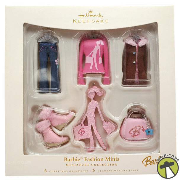Hallmark Keepsake Miniature Collection Barbie Fashion Minis 6 Ornament Set NEW