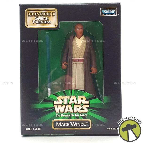Star Wars Episode I Sneak Preview Mace Windu Kenner Action Figure No. 84138
