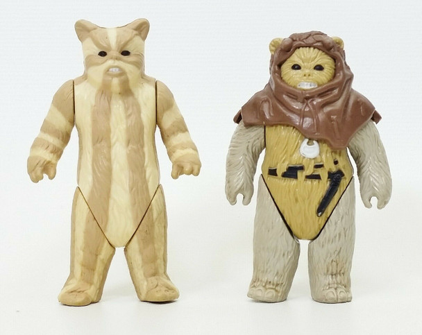 Star Wars Ewok Chief Chirpa and Logray Lot of 2 1983 Kenner Return of the Jedi