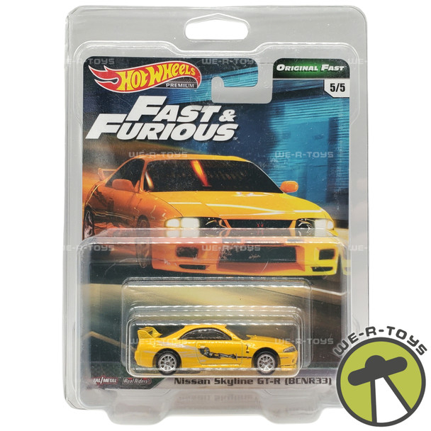 Hot Wheels Premium Fast & Furious Nissan Skyline GT-R (BCNR33) Vehicle NEW