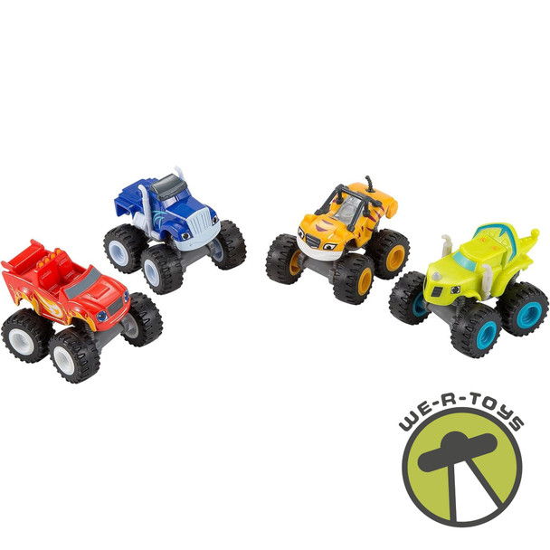 Nickelodeon Blaze and The Monster Machines Blaze & Friends 4 Pack Vehicles